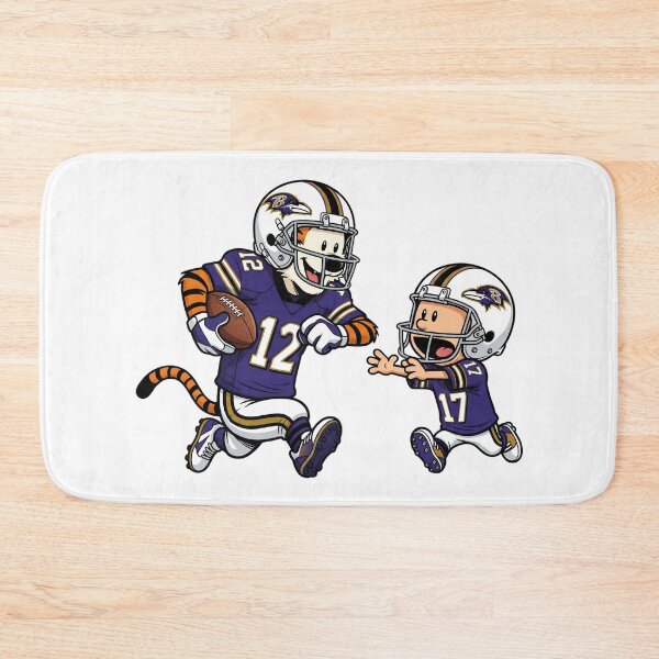 Item preview,  Calvin And Hobbes Playing Football Fan Baltimore Team designed and sold by DamianRoy88.