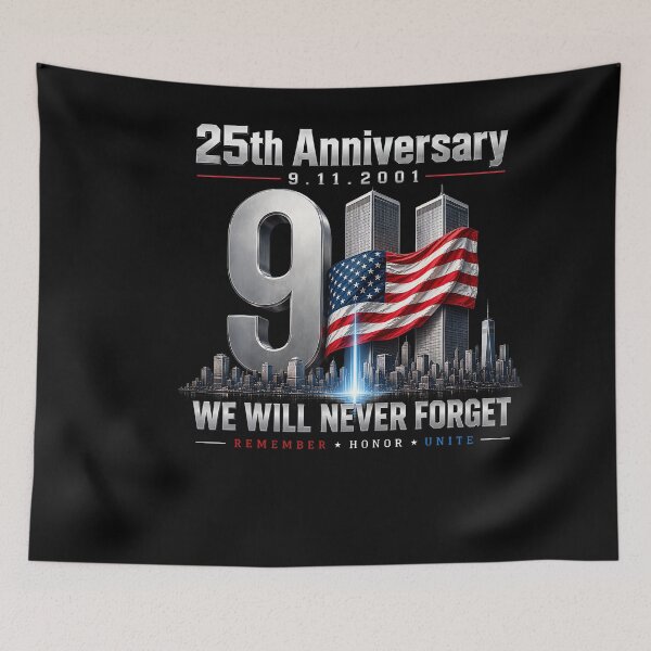 Item preview, Never Forget September 11 2001 America Flag Memorial designed and sold by stershopepie.