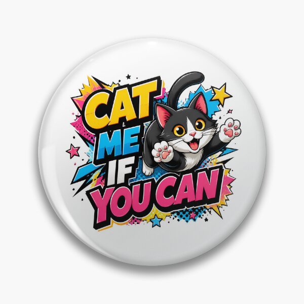 Item preview, Cat Me If You Can Funny Ginger Cat Playful Art designed and sold by SoyLamderma.
