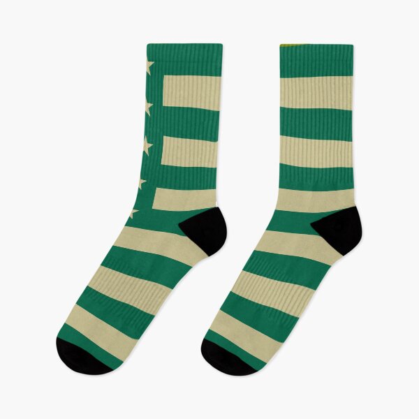 Item preview, Green and Gold American Flag designed and sold by Karate Octopus.