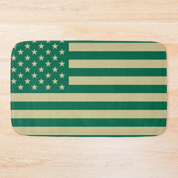 Item preview, Green and Gold American Flag designed and sold by Karate Octopus.
