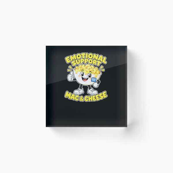 Item preview, Funny Emotional Support Mac & Cheese Art designed and sold by elderberry.