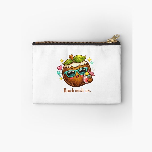 Item preview, Beach Mode On Coconut Pastel Kawaii Tropical Chill Fruit Art designed and sold by Sommium .