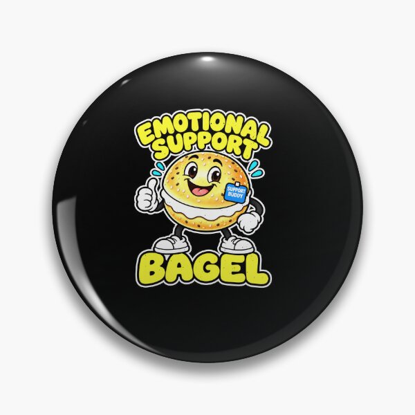 Item preview, Funny Emotional Support Bagel Art designed and sold by elderberry.