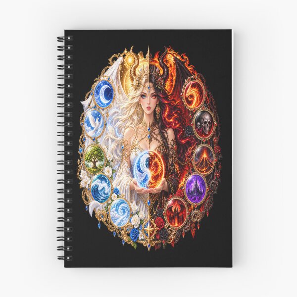 Item preview, Angel and Demon Goddess – Light and Darkness designed and sold by TroviTutto.