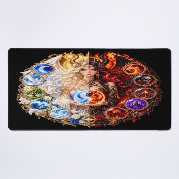 Item preview, Angel and Demon Goddess – Light and Darkness designed and sold by TroviTutto.