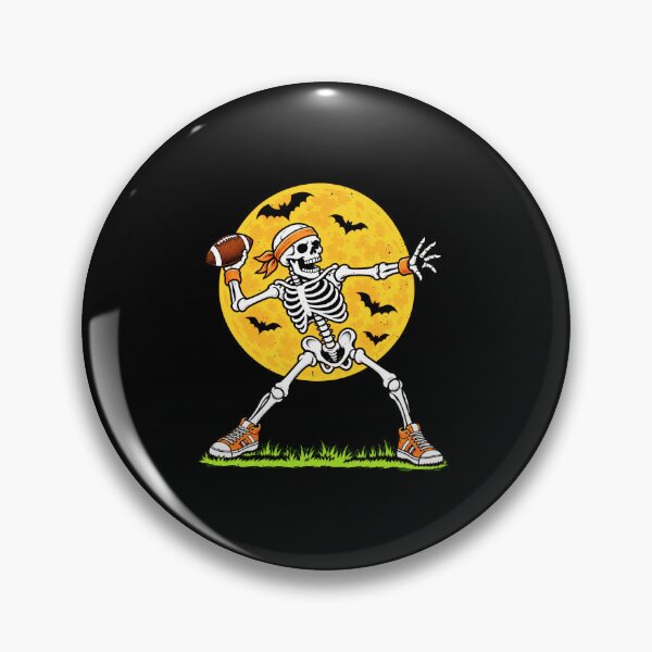 Item preview, Spooky Skeleton Quarterback Football designed and sold by elderberry.
