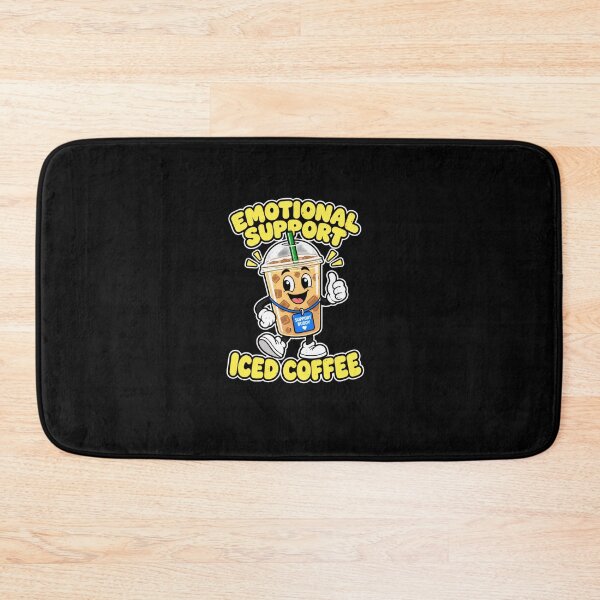 Item preview, Funny Iced Coffee Emotional Support Buddy Art designed and sold by elderberry.