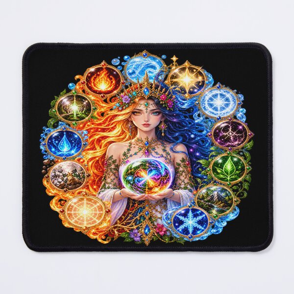 Item preview, Elemental Goddess – The Power of Four Elements designed and sold by TroviTutto.
