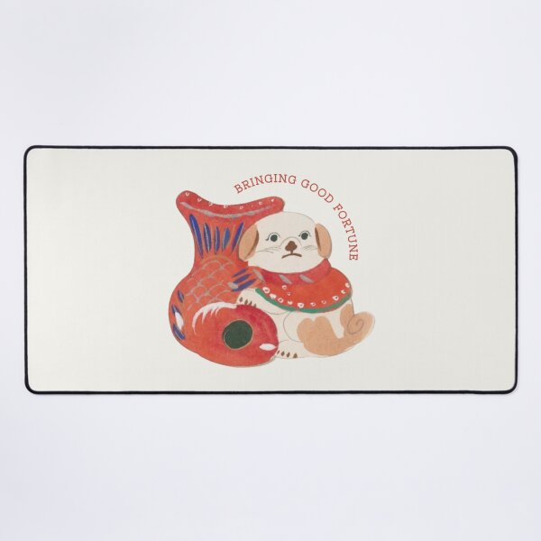 Item preview, Bringing Good Fortune - Cute Japanese Inu Hariko Lucky Dog designed and sold by NippoKappo.