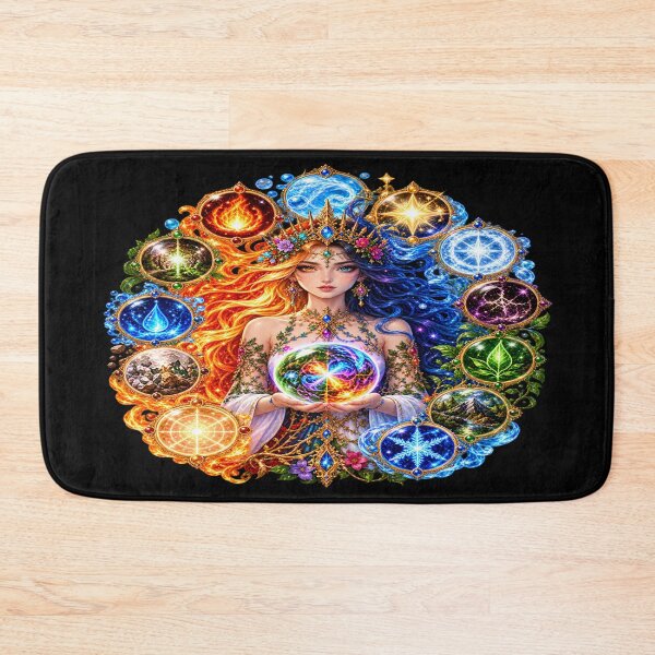 Item preview, Elemental Goddess – The Power of Four Elements designed and sold by TroviTutto.