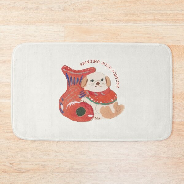 Item preview, Bringing Good Fortune - Cute Japanese Inu Hariko Lucky Dog designed and sold by NippoKappo.