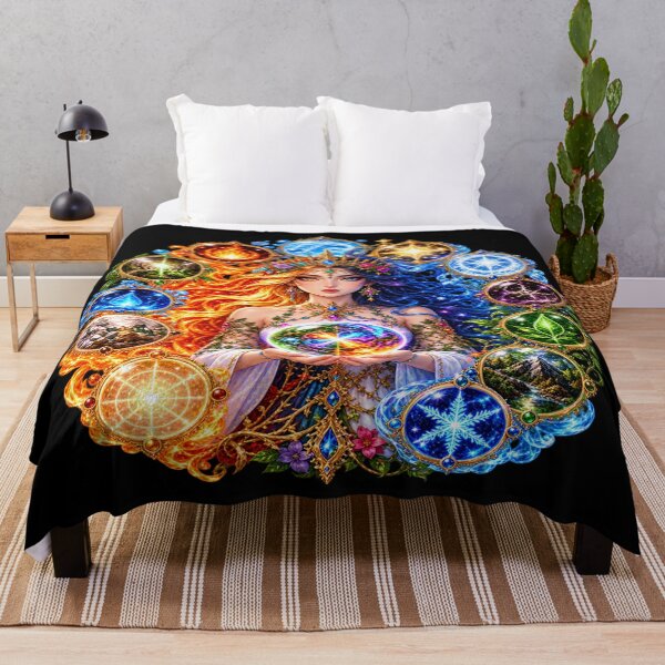 Item preview, Elemental Goddess – The Power of Four Elements designed and sold by TroviTutto.