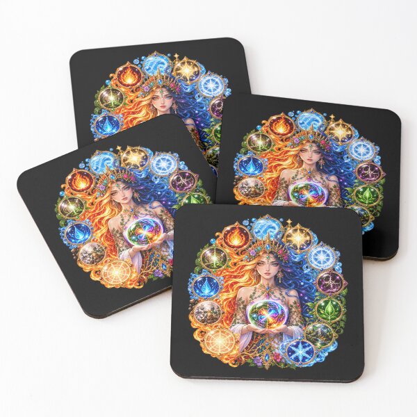 Item preview, Elemental Goddess – The Power of Four Elements designed and sold by TroviTutto.