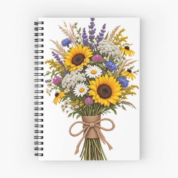 Item preview, Rustic Wildflower Bouquet – Country Floral Botanical Art designed and sold by CreativeNest Prints.