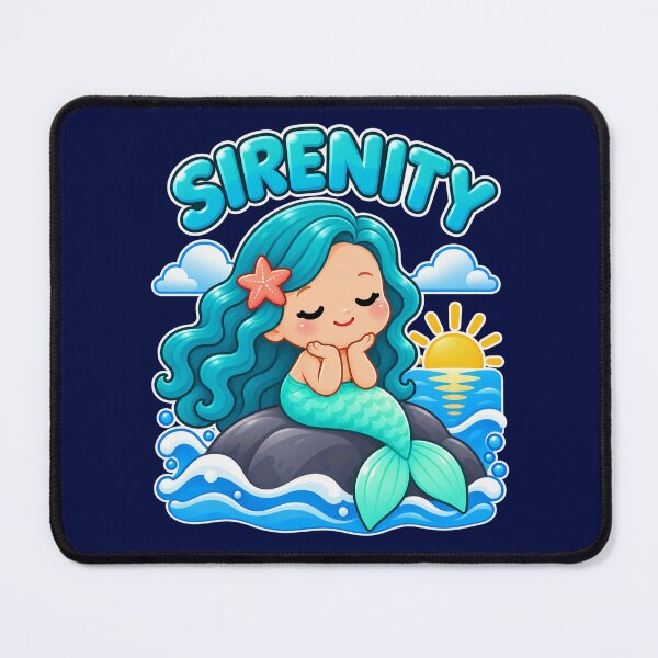 Item preview, Mermaid Sirenity Cute Ocean Fantasy Art designed and sold by Enoch-creator.