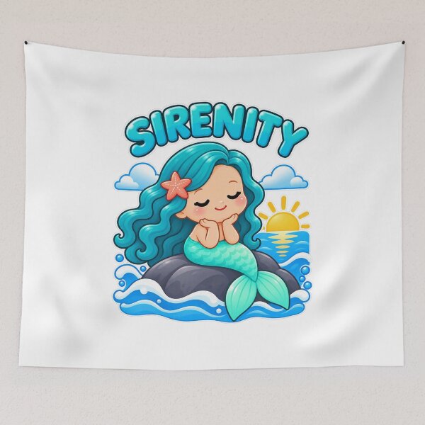 Item preview, Mermaid Sirenity Cute Ocean Fantasy Art designed and sold by Enoch-creator.
