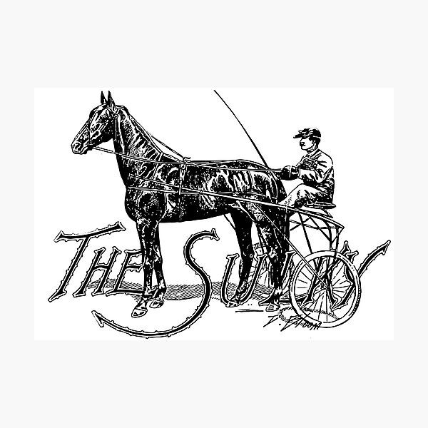 The Sulky - Vintage Horse Racing Photographic Print
