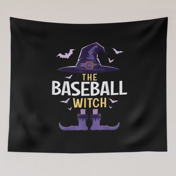 Item preview, The Baseball Witch Funny Halloween Sports Shirt designed and sold by Blebaylem.