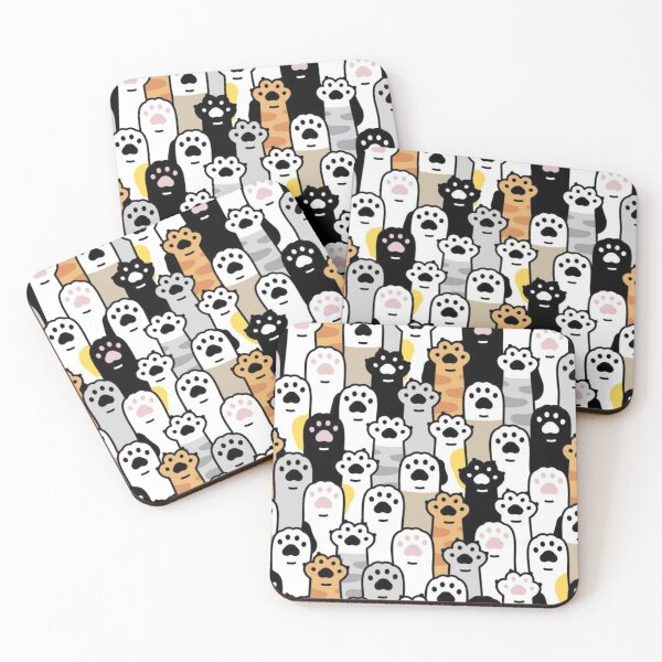 Item preview, Cute Cat Paws Seamless Pattern – Kawaii Cat Print designed and sold by frantuliuss.