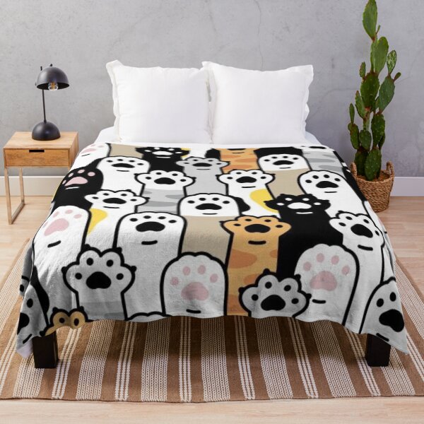 Item preview, Cute Cat Paws Seamless Pattern – Kawaii Cat Print designed and sold by frantuliuss.