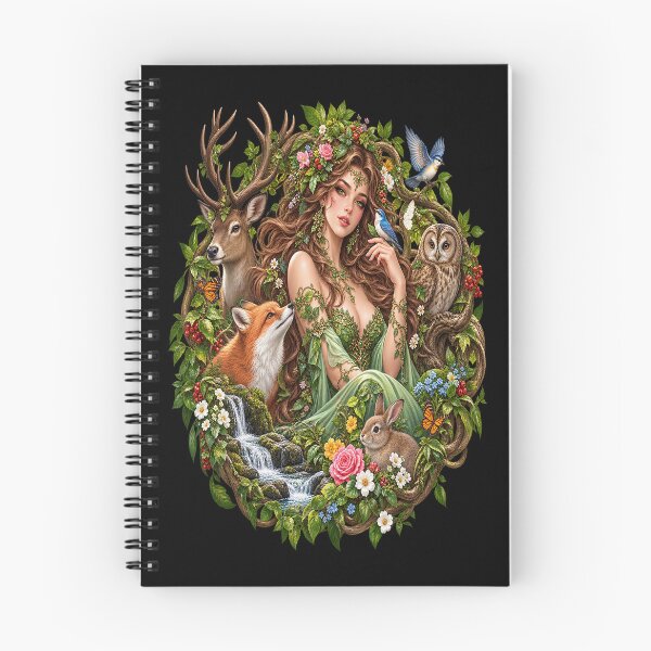 Item preview, Nature Goddess – Enchanted Forest and Wild Animals designed and sold by TroviTutto.
