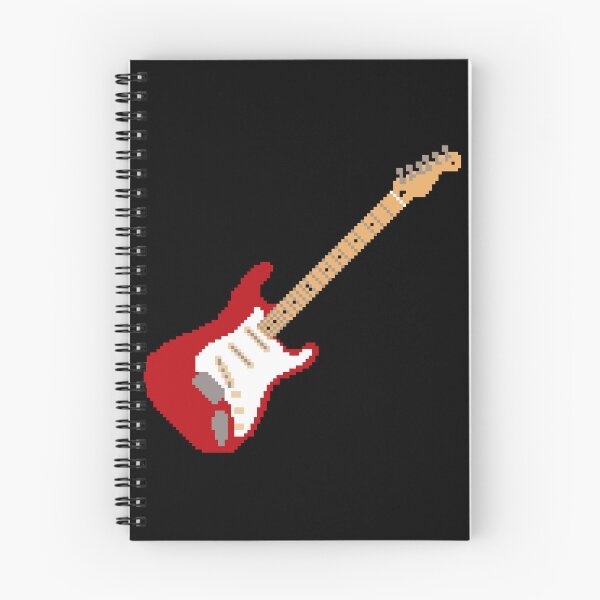 Item preview, Red Pixel Art Stratocaster Guitar - 8-Bit Retro designed and sold by OpenTabsDesigns.