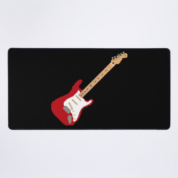 Item preview, Red Pixel Art Stratocaster Guitar - 8-Bit Retro designed and sold by OpenTabsDesigns.