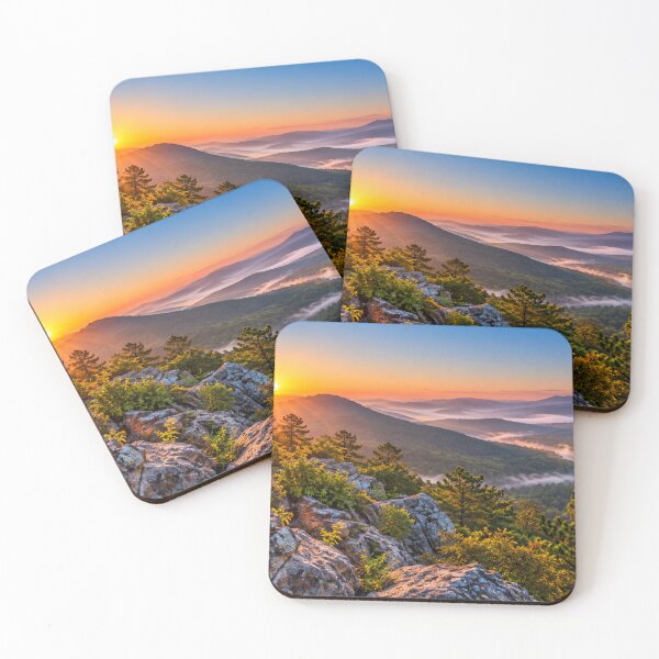 Item preview, Sunrise Over Misty Mountain Valley designed and sold by Wild Bloom Paws.