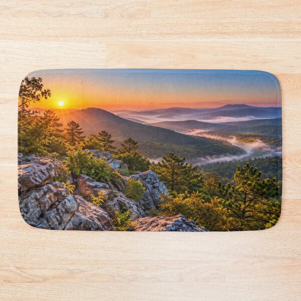 Item preview, Sunrise Over Misty Mountain Valley designed and sold by Wild Bloom Paws.