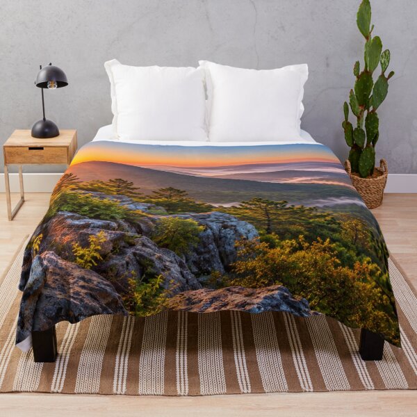 Item preview, Sunrise Over Misty Mountain Valley designed and sold by Wild Bloom Paws.