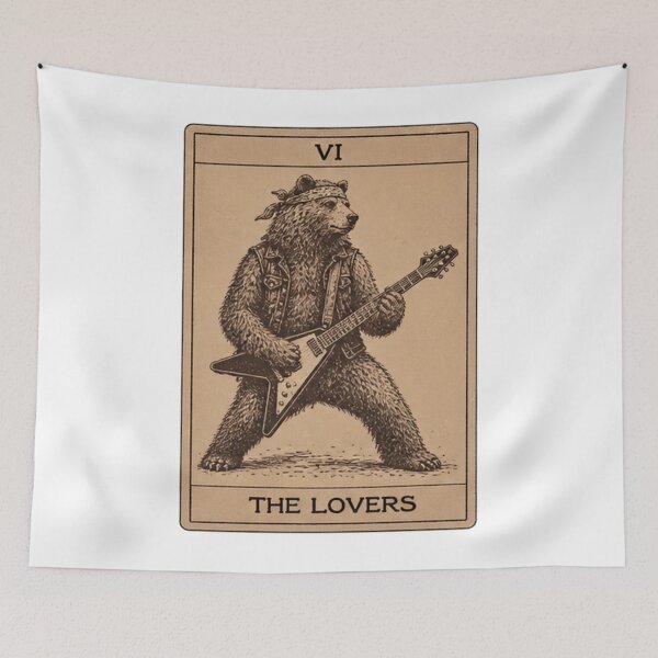 Item preview, The Lovers Tarot Card Retro designed and sold by MathiasFuchs.