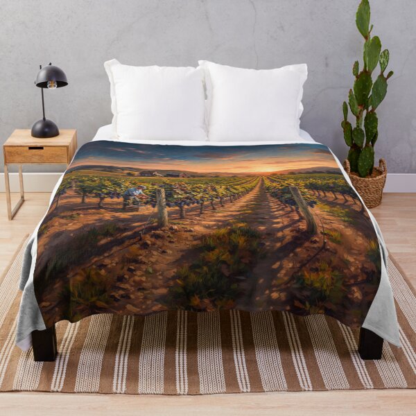 Item preview, Vineyard Harvest At Sunset designed and sold by Home Decor Art.
