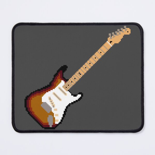 Item preview, Sunburst Pixel Art Stratocaster Guitar - 8-Bit Retro designed and sold by OpenTabsDesigns.