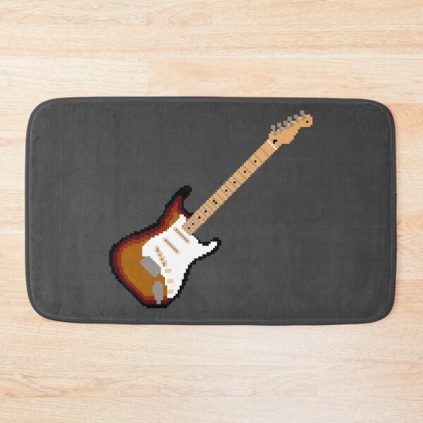 Item preview, Sunburst Pixel Art Stratocaster Guitar - 8-Bit Retro designed and sold by OpenTabsDesigns.