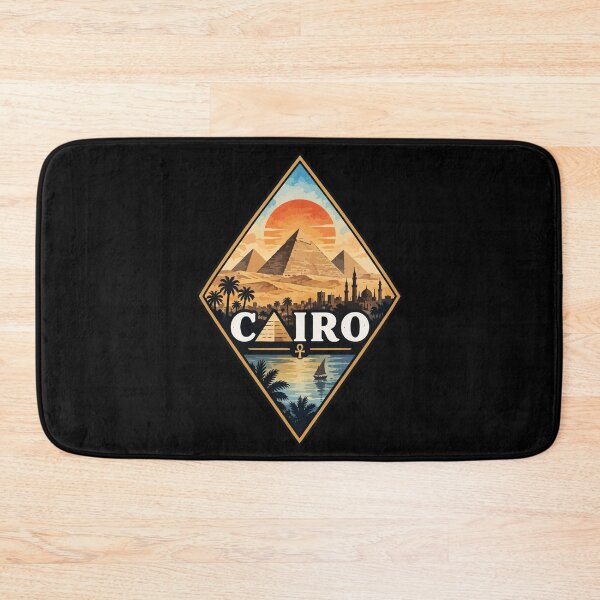 Item preview, Cairo Egypt Piramids Watercolor Travel designed and sold by TomFrontierArt.