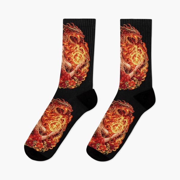 Item preview, Fire Goddess – Dragon and Lion of Elemental Power designed and sold by TroviTutto.
