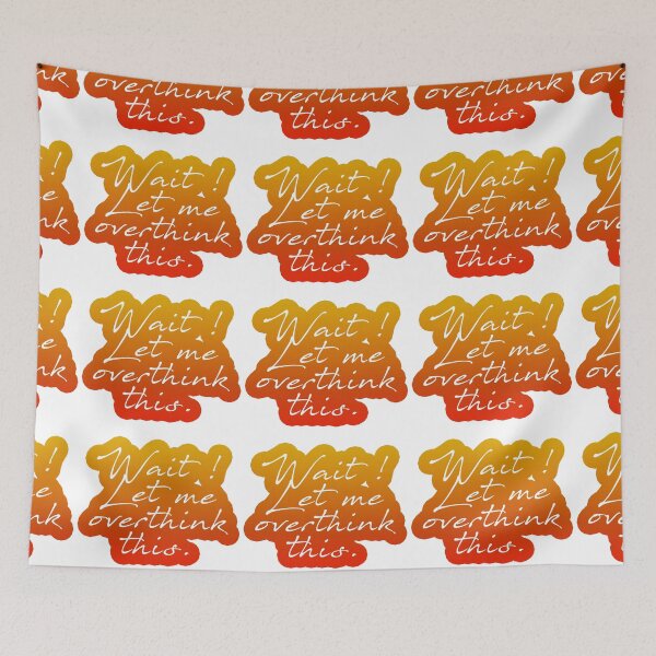 Item preview, Red rainbow wait let me overthink this designed and sold by Anne Londez Studio.