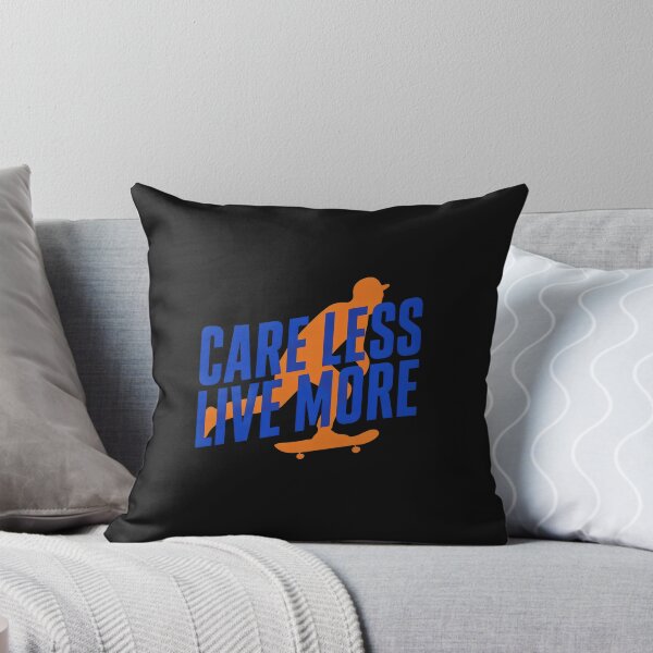Item preview, Care Less Live More Skateboard Silhouette designed and sold by stepheibson.