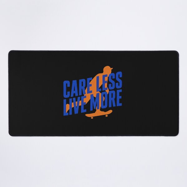 Item preview, Care Less Live More Skateboard Silhouette designed and sold by stepheibson.