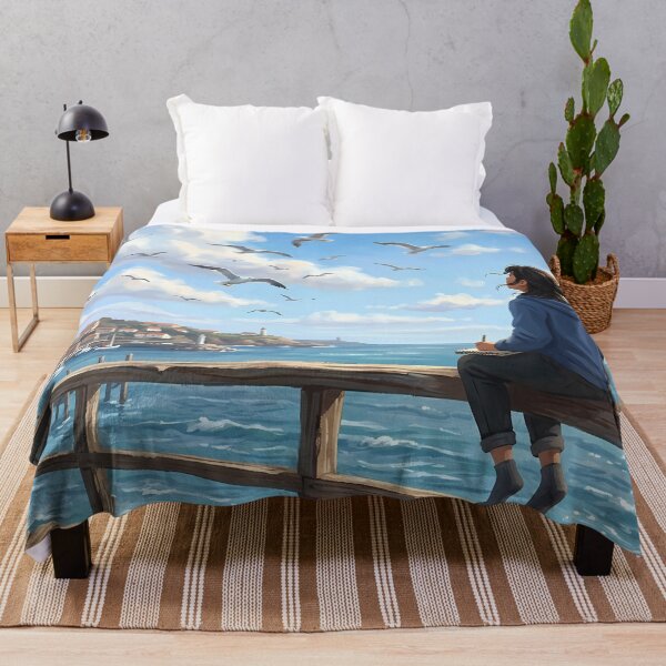 Item preview, Coastal Serenity Girl by the Sea designed and sold by RkskArt.