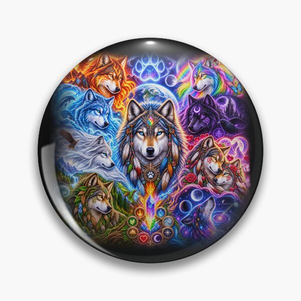 Item preview, Elemental Wolves – Guardians of All Realms designed and sold by TroviTutto.