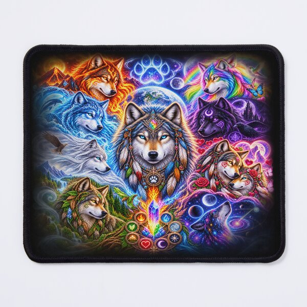 Item preview, Elemental Wolves – Guardians of All Realms designed and sold by TroviTutto.