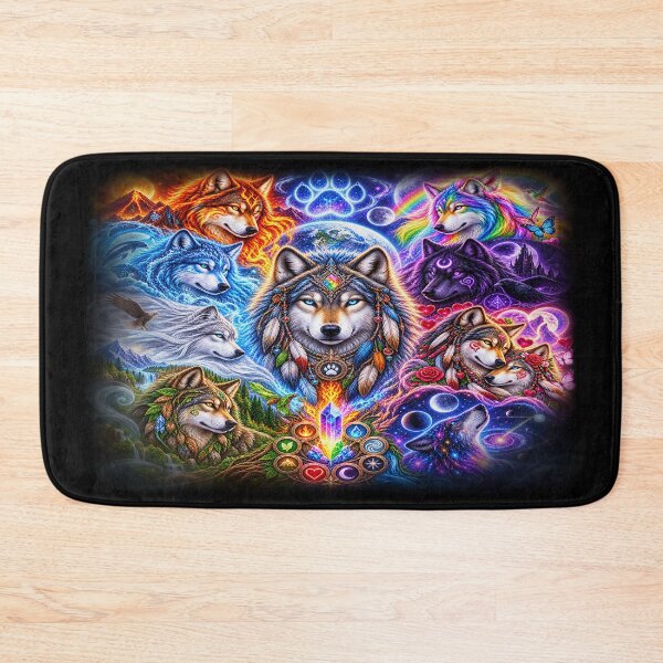 Item preview, Elemental Wolves – Guardians of All Realms designed and sold by TroviTutto.