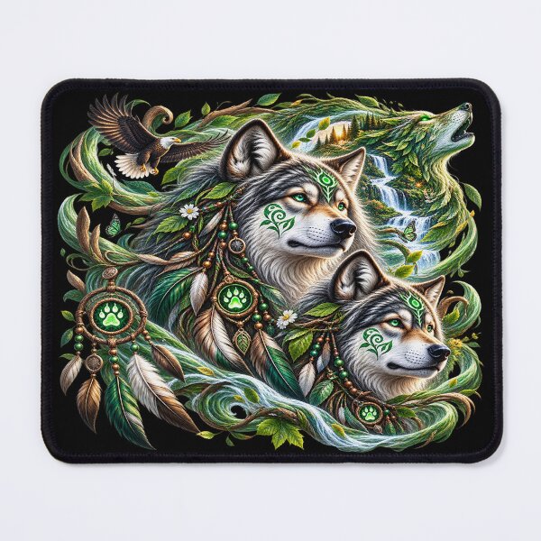 Item preview, Nature Wolves – Guardians of the Enchanted Wild designed and sold by TroviTutto.
