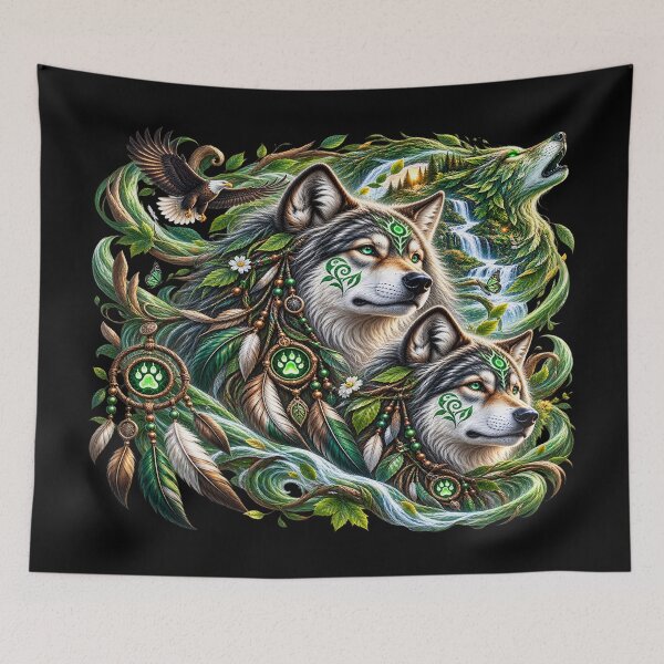 Item preview, Nature Wolves – Guardians of the Enchanted Wild designed and sold by TroviTutto.