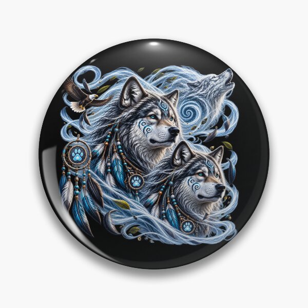Item preview, Wind Wolves – Guardians of the Eternal Sky designed and sold by TroviTutto.
