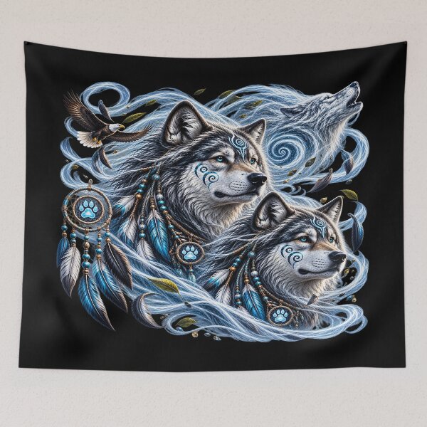 Item preview, Wind Wolves – Guardians of the Eternal Sky designed and sold by TroviTutto.
