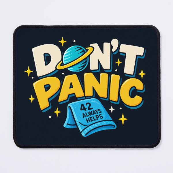 Item preview, Don't Panic 42 Always Helps Towel designed and sold by yinon-h.