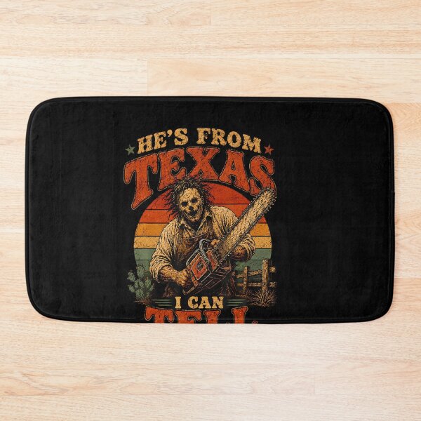 Item preview, Retro Hes From Texas Chainsaw Horror Halloween designed and sold by LouisaOReilly.